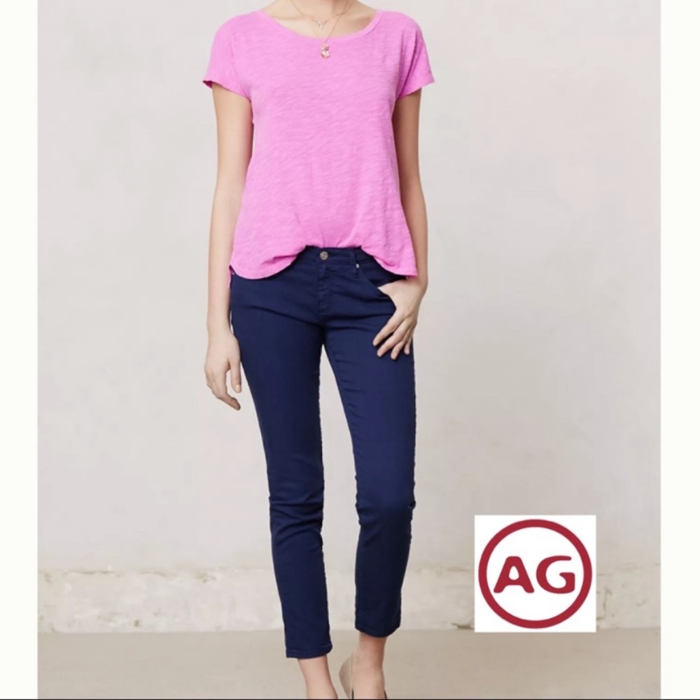 AG Adriano Goldschmeid The Stevie Ankle Slim Straight Leg Pants